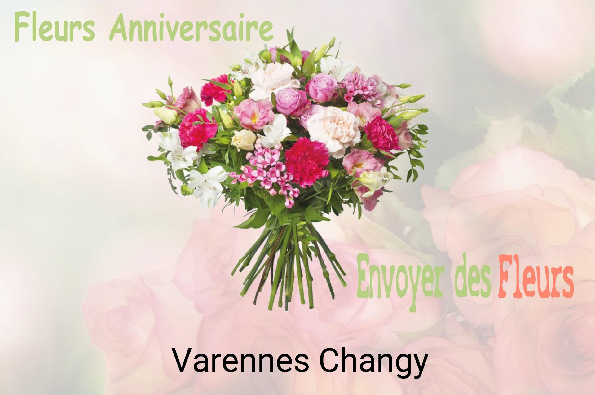 Bouquet de fleurs d’anniversaire livré à Varennes-Changy