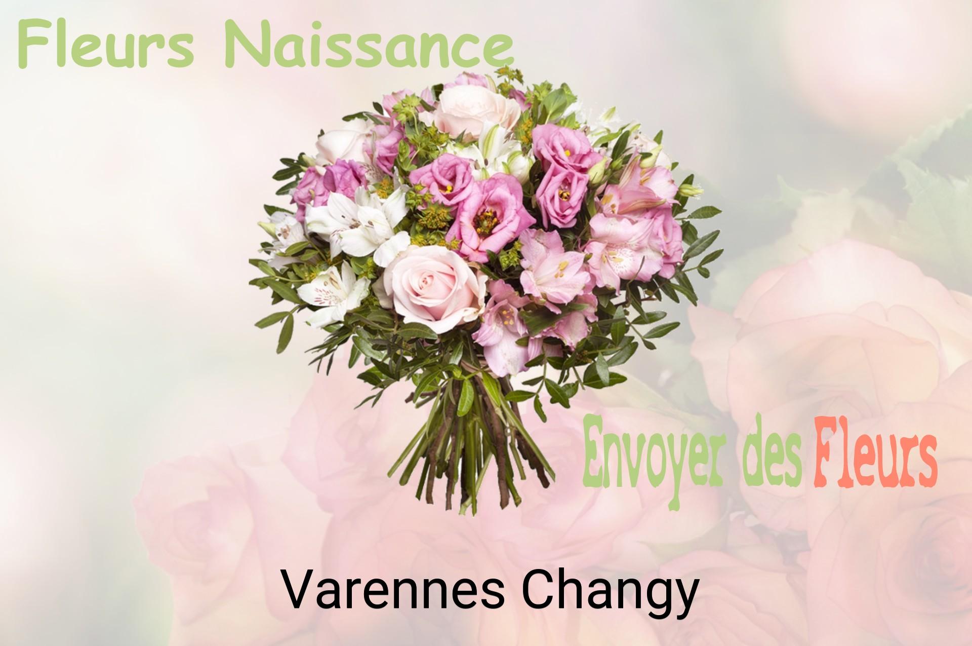 Bouquet de fleurs de naissance livré à Varennes-Changy